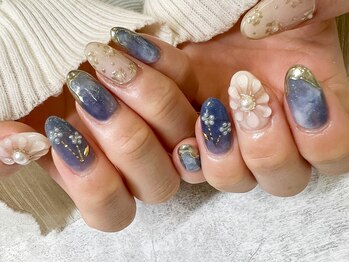 ヌー(NU)/ぷっくりフラワーネイル☆