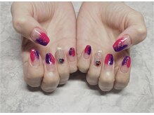 ヴァンネイルサロン 本厚木(VAN NAIL SALON)/塗りかけ＋ビジュー