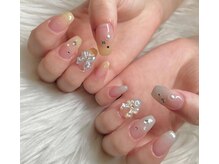 ネイルアンドアイラッシュスタジオ シュシュ(chouchou)/ベース有カラグラ・リボン星