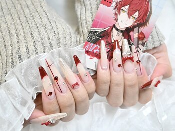 red check nail