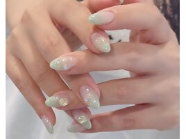ミントグリーングラデーション