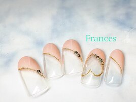 ななめフレンチ×ハート