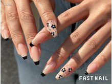 ファストネイル 横浜店(FAST NAIL)/フレンチ×フラワーネイル¥6,840