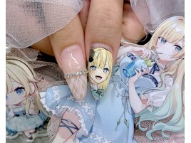 痛ネイル 手書き 推しネイル