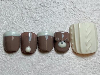くま ニットネイル フット