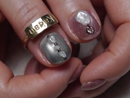 パールジュエリーネイル