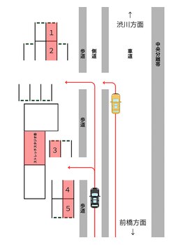 ストレッチスタジオ 香(stretch studio KOH)/専用駐車場をご利用ください。
