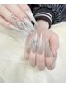 【EXTRA LONG 2XL】10本チップ長さ出しちゅるんワンカラー
