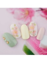 ラ カゼッタ(La casetta)/ひな祭り桃の花ネイル