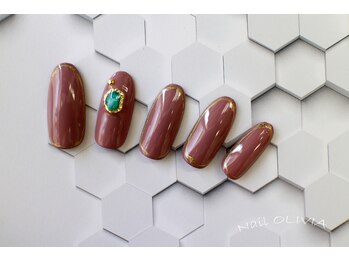 ビューティーアンドライフ オリビア(Beauty&Life Olivia)/ターコイズ宝石ネイル