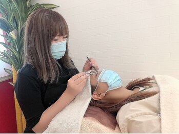 VTGアイラッシュ 栃木嘉右衛門店/施術開始☆