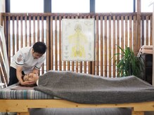 ゆいまぁる/首の施術風景