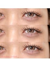 シュシュドットアイラッシュ 柏西口店(chouchou.eyelash)/フラットラッシュ１６０本　束感