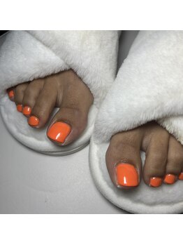 グロウネイル(Glow.Nail)/オレンジネイル