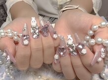 モアネイル 新宿/チェックネイル/持ち込み/新宿