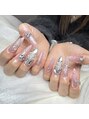 キティネイルズ 池袋(kitty nails)&nbsp;チップ長さ出し持ち込みデザイン