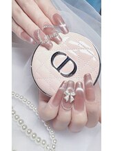 nail salon SOiE-ソワ-【フィルイン/持ち込み/長さ出し】【4/3 NEW OPEN（予定）】/10本長さ出しハートチェーン
