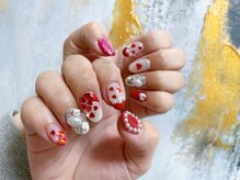 モグネイル(Mogunail)/バレンタインネイル　ハート