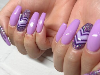 ネイルニコ(nail nico)/スカルプチュア/パープルハート