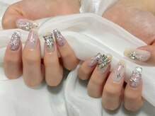 プティ アイビューティ 京橋店(peTiT eyebeauty)/リボンネイル　蝶　韓国ネイル