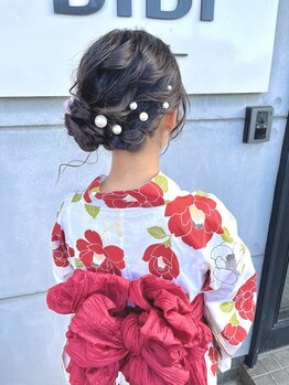 ビビネクスト(BiBi-NEXT-)/浴衣着付け+ ヘアセット