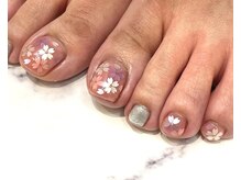 ネイルクイックオアシス ペリエ千葉店/フットジェルコース+アート