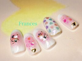 チーク×ハート