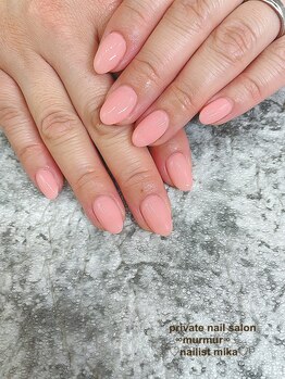 プライベート ネイルサロン マーマ(murmur)/つやつやワンカラー
