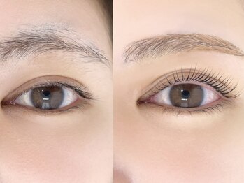 ミーナ 大財店(mina)/アイブロウWAX+まつ毛パーマ上