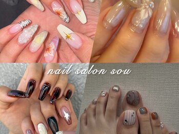 ネイルサロン ソウ 心斎橋店(Nail Salon Sou)の写真/【満足度◎】*Art10本¥6900*トレンドデザイン多数ご用意♪パーツやカラーが豊富で、デザインの幅が広がる★