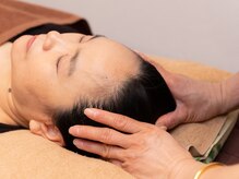 健楽屋の雰囲気（ヘッドマッサージ）