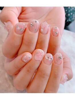 ダリア 西大寺本店(DAHLIA)/ちょうちょネイル♪