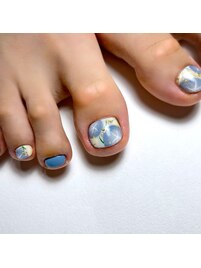 -FOOT-朝顔ネイル