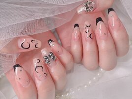 韓国ネイル　マルーンセル