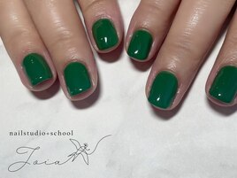 秋のワンカラーネイル