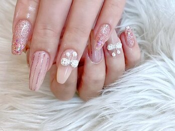 リベレ 福島店(LIBELLE)/リボンネイル/キラキラ★韓国風