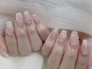 うるうるオーロラ氷チークネイル