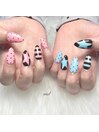 ドット×ボーダー