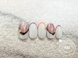 ハロウィンネイル　フレンチ