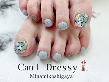 キャンアイドレッシー 南越谷店(Can I Dressy)の写真/【南越谷/新越谷駅徒歩3分】足元からオシャレに♪ワンポイントアート5000円/フット定額6500円◎