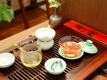 厳選茶葉を使用した中国茶でホッと一息…♪