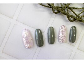 レースお花アートネイル