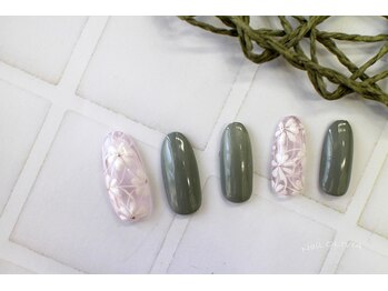 ビューティーアンドライフ オリビア(Beauty&Life Olivia)/レースお花アートネイル