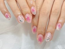 プティ アイビューティ 京橋店(peTiT eyebeauty)/チークネイル　ピンクネイル