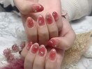 赤チークネイル