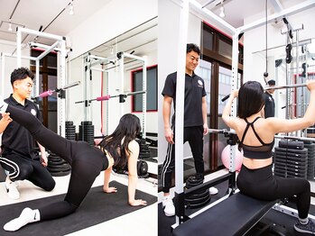 エイトム(EIGHTOM)の写真/《パーソナルトレーニング》×《ピラティス》の組み合わせで全身のバランスを改善しダイエットや姿勢改善！