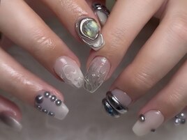 天然石ニュアンスネイル