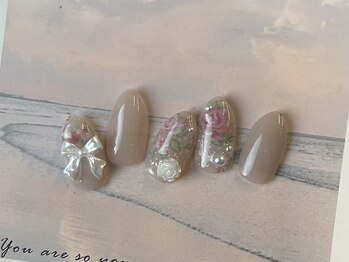 ネイルアヴァンス 京橋店(Nail AVANCE.)/薔薇アートネイル！