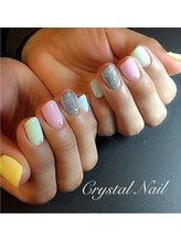 クリスタルネイル ボンベルタ橘店(CRYSTAL NAIL)/カラフルネイル