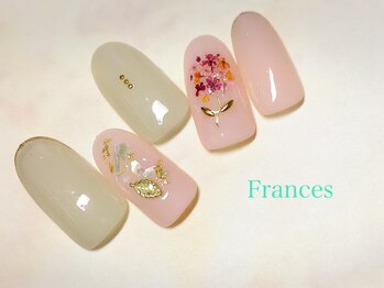 フランセス(Frances)/押し花ネイル